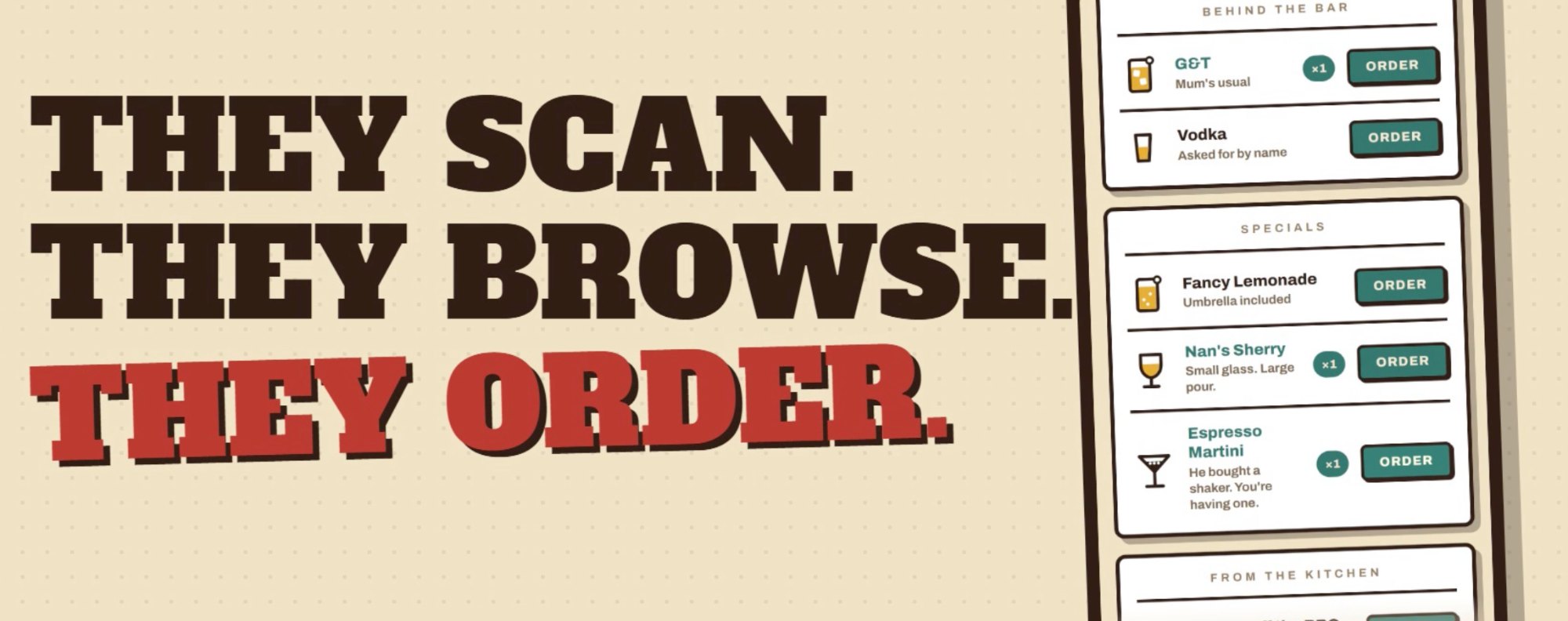 Scan, Browse, Order